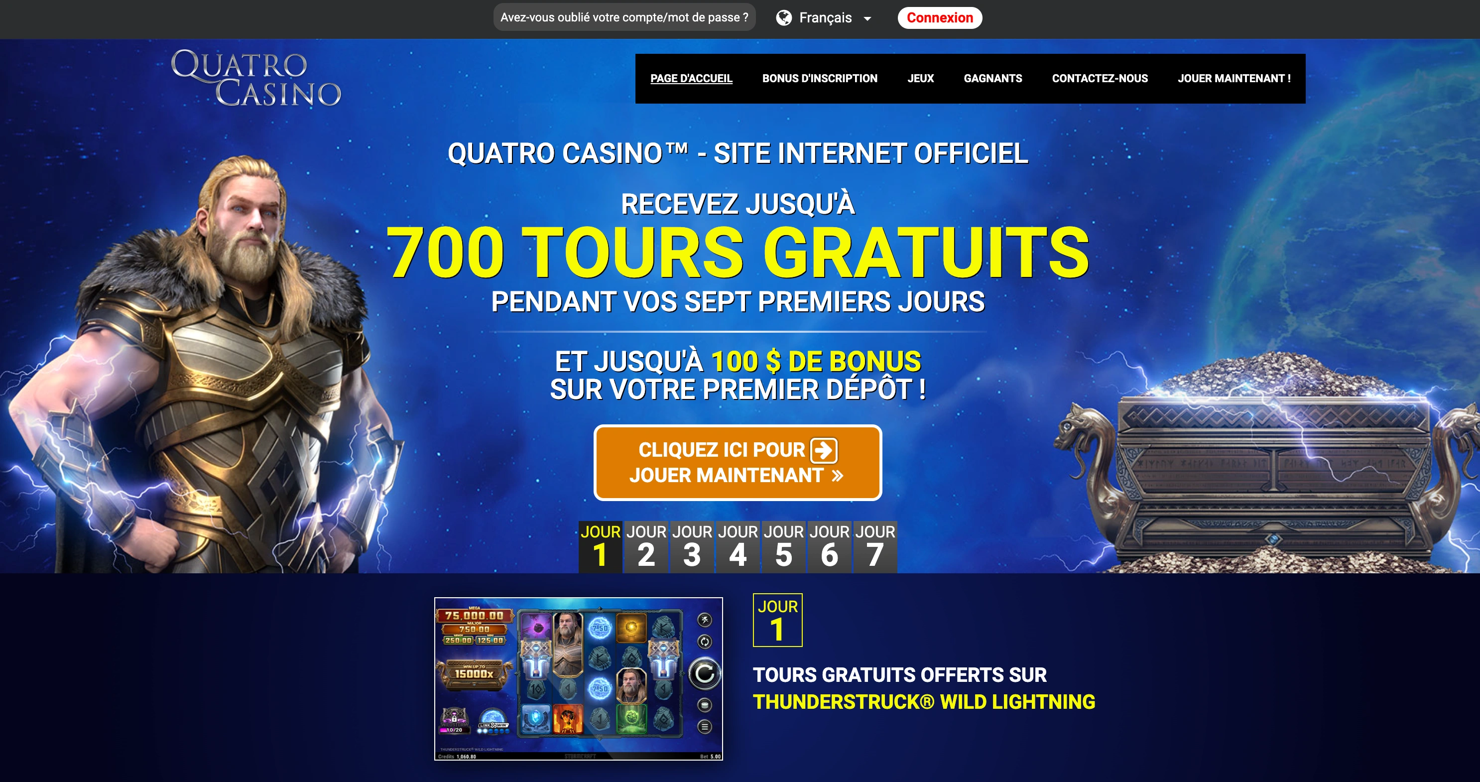 Quatro casino promotions et bonus disponibles