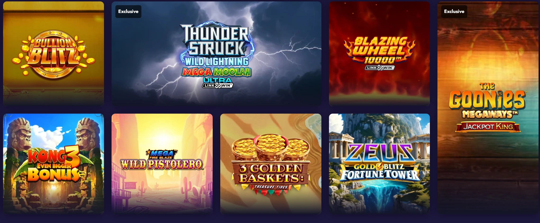 Catalogue de jeux disponibles sur mobile